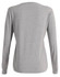 A grey premium cotton long-sleeve ladies' tee shirt with a simple design and a subtle logo.