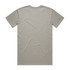 A plain khaki t-shirt with a casual fit and a simple design. The shirt has a branding logo on the back.