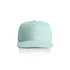 A mint green cap with a rounded brim and an adjustable strap at the back. Features a logo on the front.