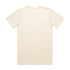 A beige Classic Tee featuring a plain design and a simple fit, with a logo on the back.