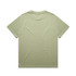A light green oversized t-shirt with a plain back and a brand logo. Suitable for casual wear.