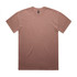 A heavy faded tee in a dusty rose colour, featuring a simple, unbranded design.