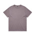 A heavy faded tee in a muted purple colour, featuring a simple crew neck and short sleeves. It has a logo tag.