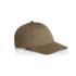 A tan cap featuring a curved brim and a logo on the side, designed as part of the Access Cap product line.