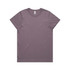 A grey t-shirt with a classic crew neck and short sleeves, featuring a logo on the label.