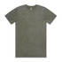 A green stone wash T-shirt with a classic crew neck and short sleeves, featuring a subtle logo.