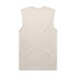 A sleeveless classic tank in a neutral cream colour, featuring a plain design and a branding logo.