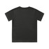 A black youth classic tee with a plain back design and short sleeves. It features a logo on the neckline.
