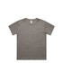 A light khaki T-shirt featuring a crew neck and short sleeves, with a subtle logo.
