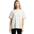 A light grey heavy faded tee with a relaxed fit and short sleeves, featuring a logo on the front.
