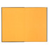 A journal with a black cover and bright yellow pages inside. It features a simple binding and no additional decor.