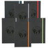A set of Colour Pop JournalBooks in various colours with elastic closures and a logo on the cover.