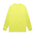 A long-sleeve tee in bright yellow with a simple, unbranded design.