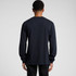 A long-sleeve t-shirt in navy blue with a plain back view and subtle branding.