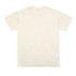 A plain cream oversized t-shirt displayed from the back, featuring a subtle logo.