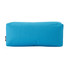 A bright blue rectangular utility case with a textured surface and a logo on one side.