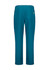 Teal unisex straight leg scrub pants with an elastic waistband and side pockets. The product features a logo.