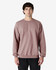 A plain, long-sleeved sweatshirt in a muted mauve colour, featuring a crew neck and relaxed fit. It has a logo.
