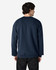 A navy Gildan Softstyle adult sweatshirt with a plain back, featuring a fitted design and long sleeves.