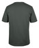 A dark green T-shirt featuring a plain back design and short sleeves. The shirt includes a logo.