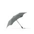 A grey BLUNT Metro Umbrella with a sleek, aerodynamic design and a branding logo on the handle.