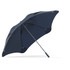 A navy blue BLUNT Sport Umbrella with a curved design and a sleek handle, featuring a branding logo.