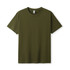 An olive green modern fit unisex T-shirt featuring a crew neckline and short sleeves.