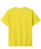 A yellow unisex modern fit tee with a plain back design and short sleeves.