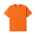 An orange unisex modern fit T-shirt with a crew neckline and short sleeves, featuring a logo.