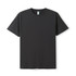 A modern fit unisex T-shirt in dark grey, featuring a simple design and a logo on the label.