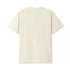 A beige modern fit unisex T-shirt with a simple, unembellished design and no visible branding.