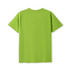 A unisex modern fit tee in a vibrant green colour, featuring a plain back without any graphics or logos.