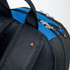 A black and blue Motion Backpack with a zippered compartment and a small logo on the side.