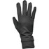 A pair of black touchscreen gloves with a smooth exterior, designed for clothing accessory use.