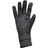 Black touchscreen gloves with a smooth finish and textured grip on the fingertips, featuring a snug fit.