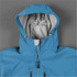 Men's Epsilon H2Xtreme Shell jacket in a sky blue colour, featuring a hood and zippered pockets, with a logo.