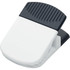 A jumbo magnetic memo holder in white and black, featuring a strong clip for securing notes or reminders.