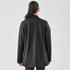 A women's black Soho jacket viewed from the back, featuring a simple design and tailored fit. It has a logo.