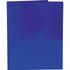 A purple folder with a smooth finish, featuring a logo on the front. Suitable for office and business use.