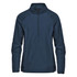 A women's Pacifica 1/4 zip anorak in navy blue, featuring a collar and long sleeves, with a logo on the front.