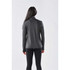 A long-sleeve, grey women's jumper featuring a 1/4 zip and a sleek design, with an unobtrusive logo.