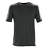 A grey short-sleeve t-shirt made from H2X-Dry material, featuring a logo on the sleeve.
