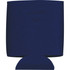 A collapsible 350ml can insulator in navy blue, featuring a round base and simple design, with a logo present.