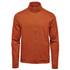 A men's performance jacket in a warm orange shade, featuring a zip front and a stand-up collar. It has a logo on the chest.