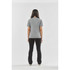 A woman stands with her back to the camera, wearing a grey Women's Volante H2X-Dry Tee and black pants.