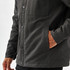 Men's jacket in dark grey, featuring a Sherpa lining and a front pocket. Includes a branded logo.