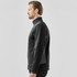 A men's Appaloosa knit jacket in black, featuring a high collar and a sleek fit. It has a logo on the side.