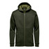 A green Men's Antares Performance Hoody featuring a full zip and hood, with a soft inner lining and zippered pockets.