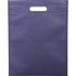 A navy blue non-woven tote bag with a top handle and no visible branding.