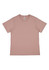 A short sleeve tee in a soft mauve colour with a label and no visible graphics.